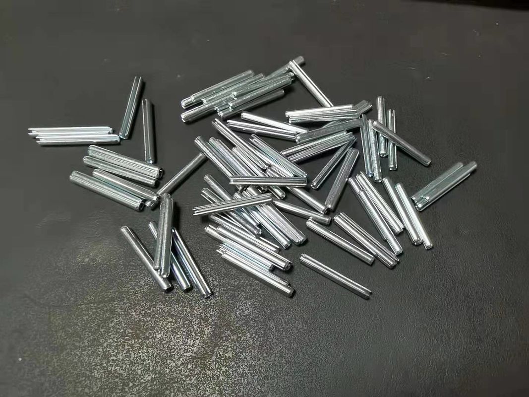 Light Duty Iso 13337 Spring Pin 55mm Phosphate ASME Silver Zinc Spiral Roll Pins